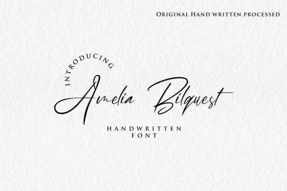 Amelia Bilquest: The Script Font for Memorable Brands