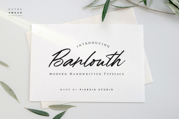 Barlouth: A Delicate Script Font for Elegant Branding