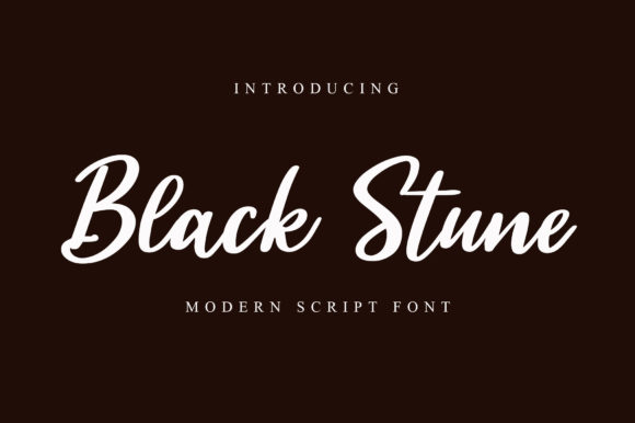 Black Stune: An Elegant Script Font for Modern Branding