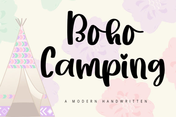 Boho Camping Font Review