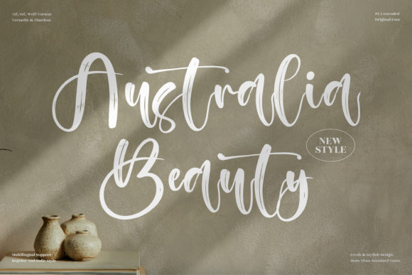 Bring Australia Beauty Font to Your Handmade Shop