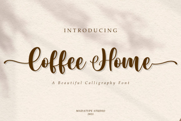 Coffee Home Font for Creative Makers