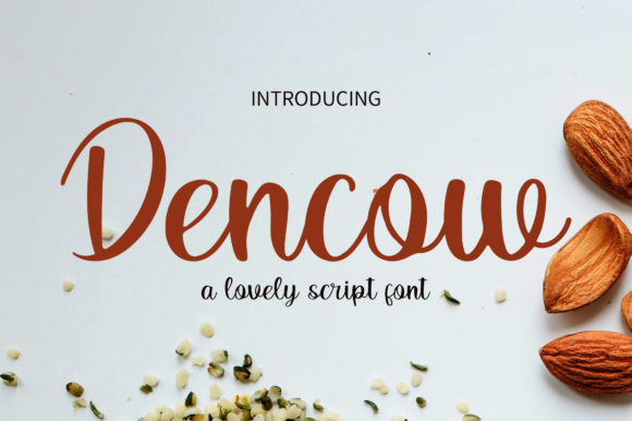Dencow: The Playful Script Font for Scroll-Stopping Designs