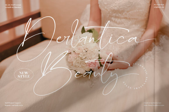 Derlantica Beauty: The Graceful Script Font for Makers