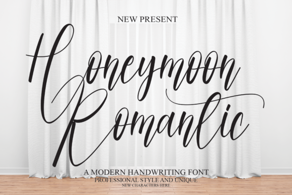Elevate Editorial Design with Honeymoon Romantic Font
