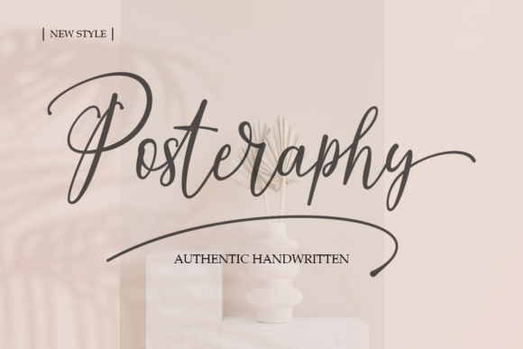 Elevate Editorial Design with Posteraphy Script Font