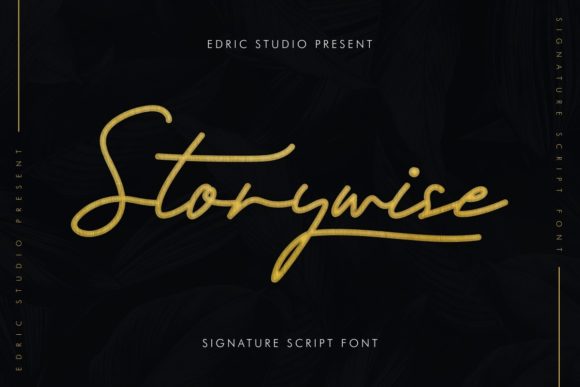 Elevate Your Brand with Storywise Script Font