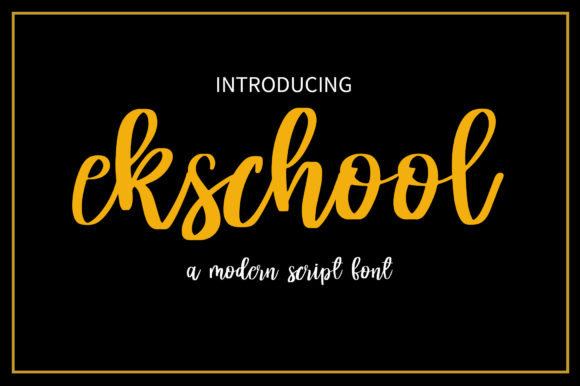 Elevate Your Crafts with the Ekschool Typeface