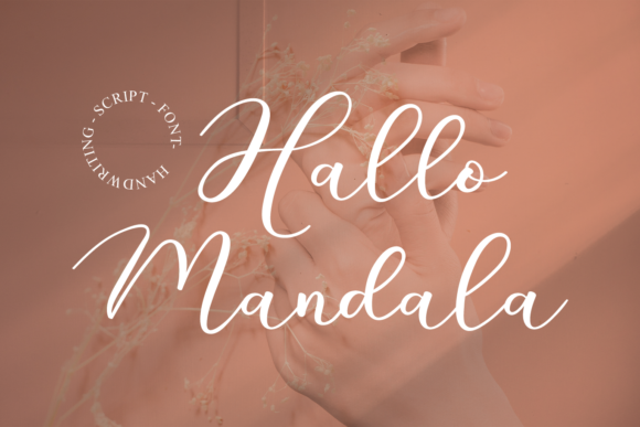 Hallo Mandala: A Playful Script Font for Makers