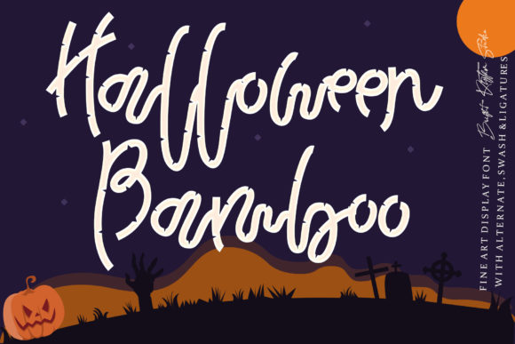Halloween Bamboo: A Playful Script Font for Editorial Design