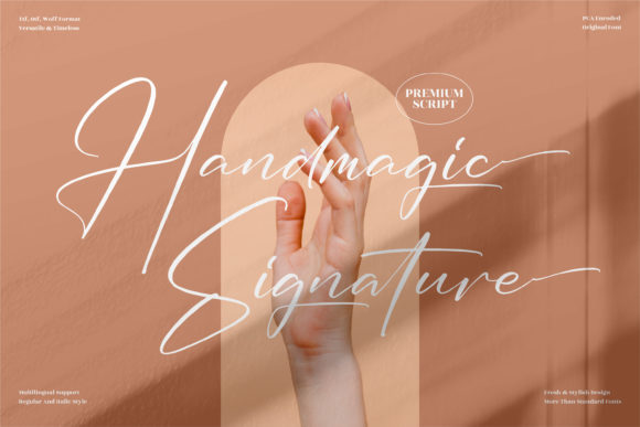 Handmagic Signature: The Elegant Script Font for Small Business Branding