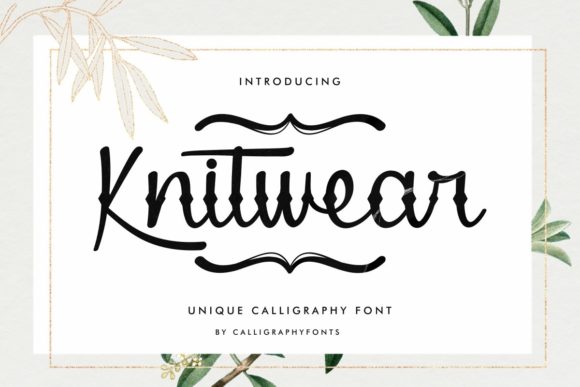 Knitwear Font Review: A Playful Script for Branding