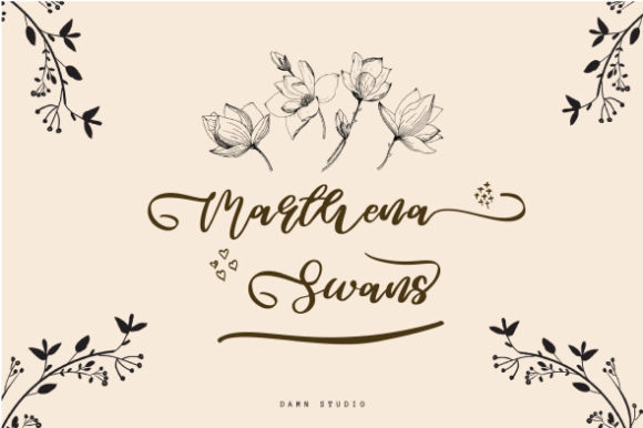 Marthena Swans Font: Elevate Your Campaign Visuals