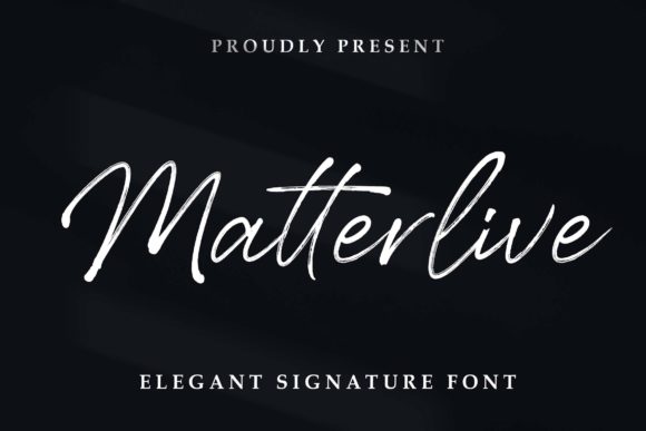 Matterlive: A Delicate Script Font for Makers