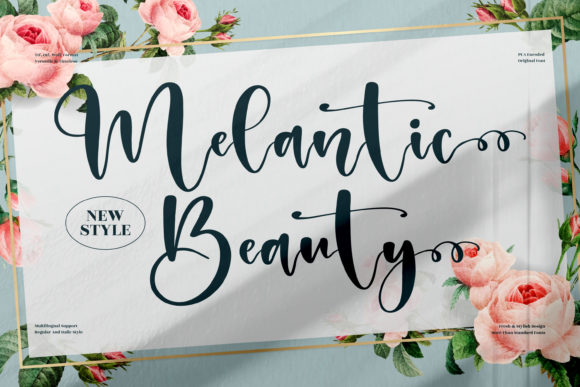 Melantic Beauty: A Premium Script Font for Web Design