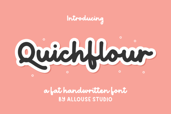 Quichflour Script Font for Handmade Branding
