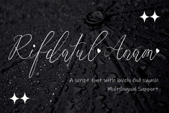 Rifdatul Anam: A Script Font for Modern Campaigns