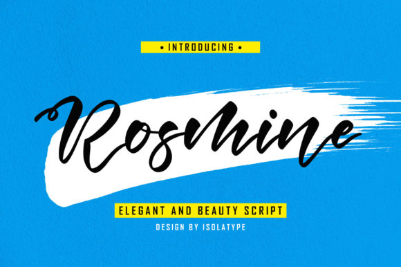 Rosmine: A Playful Script Font for Handmade Brands