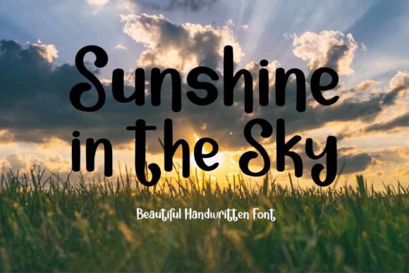 Sunshine in the Sky Font for Modern Web Design