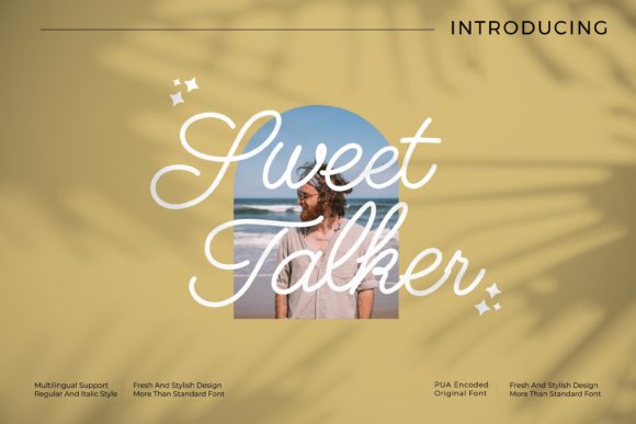 Sweet Talker: A Playful Script Font for Editorial Design