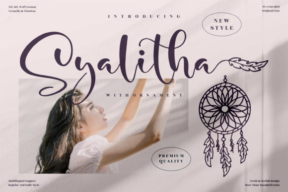 Syalitha: The Elegant Script Font for Handmade Brands