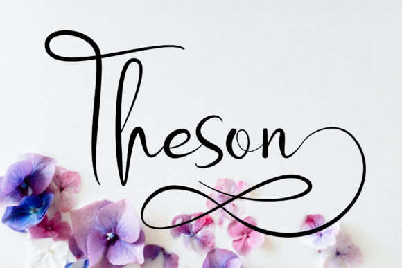 Theson: A Delicate Script Font for Elegant Branding