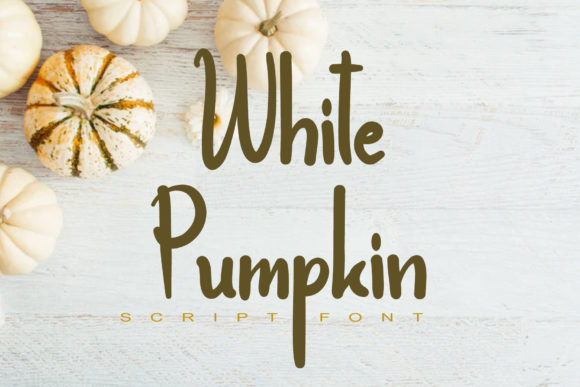 White Pumpkin Font for Creative Campaigns